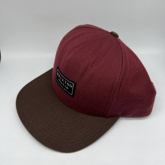 Brixton MFG & Co. Hat Snapback Cap Red Men - Picture 3 of 8